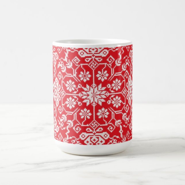 Cozy Red Holiday Mug (Center)