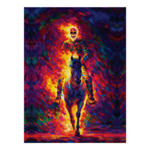 Cozy Red Telephone Booth White Cat Night Scene Poster