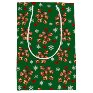 Cozy Roasted Chestnuts And Snowflakes Winter Medium Gift Bag