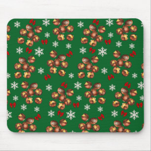 Cozy Roasted Chestnuts And Snowflakes Winter Mouse Pad