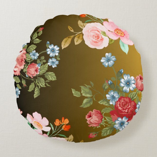 "Cozy Round Pillow" Pillow (Front)