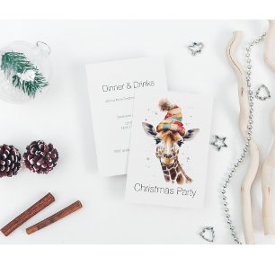 Cozy Safari Christmas, custom Invitation