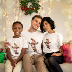 Cozy Safari Christmas, custom T-Shirt