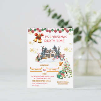 Cozy Santa Christmas Post Card