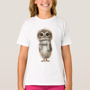 Cozy Scarf Baby Owl Kids T-Shirt