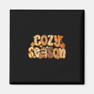 Cozy Season Autumn Fall Vibes Halloween Thanksgivi Magnet