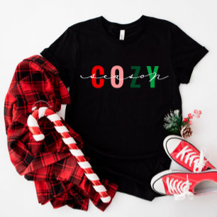 Cozy Season Cute Calligraphy Holiday Shirt