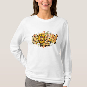 Cozy Season Floral Long Sleeve T-shirt