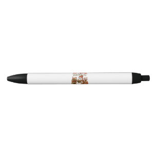 Cozy Season is My Personality Cute Ghost Autumn Black Ink Pen