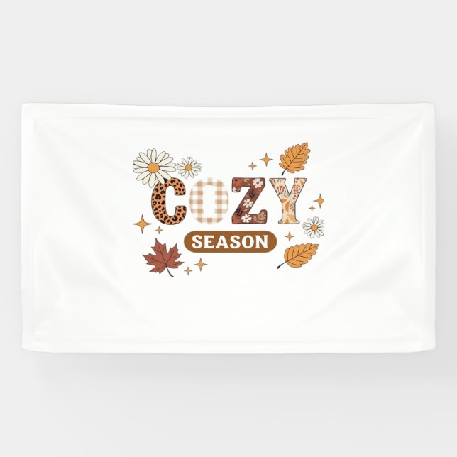 Cozy Season Oversized T-Shirt Banner (Horizontal)