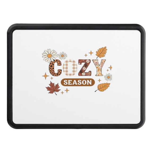Cozy Season Oversized T-Shirt Trailer Hitch Cover (Front)