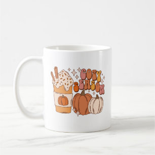 Cozy Season Pumpkin Spice Drink and Pumpkins Coffee Mug