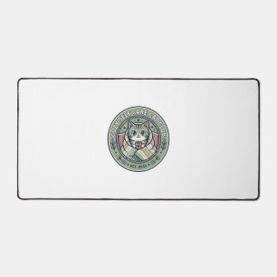 Cozy Self Care Cat Cat Graphic Tee Art - Cozy Self Desk Mat