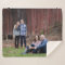 Cozy sherpa personalized photo blanket - keepsake