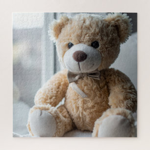 Cozy Sitting Teddy Bear Jigsaw Puzzle