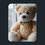 Cozy Sitting Teddy Bear Magnet<br><div class="desc">A cute and cozy teddy bear sitting peacefully with a soft,  warm expression. Perfect for kids,  baby gifts,  nursery decor,  and anyone who loves adorable and comforting designs. Works great on mugs,  hoodies,  t-shirts,  pillows,  and more.</div>