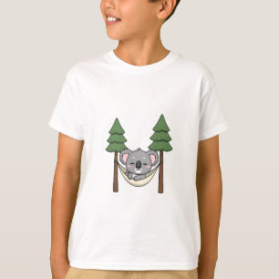 Cozy Sleeping Koala Hammock Kids T-Shirt