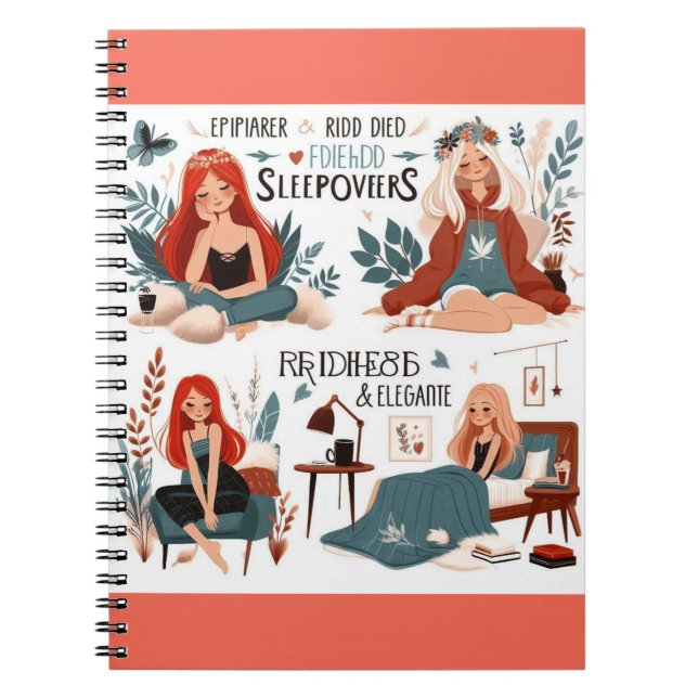 Cozy Sleepover Dreams Notebook (Front)