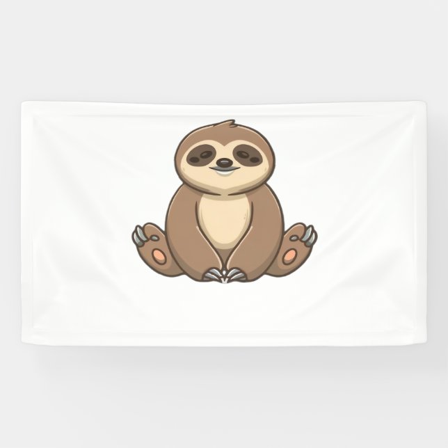 Cozy Sloth Classic T-Shirt Banner (Horizontal)