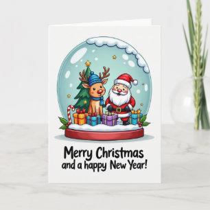 Cozy Snow Globe Christmas Card