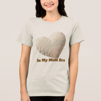 Cozy Soft Heart Minimalist Mama Throw Tri-Blend Shirt