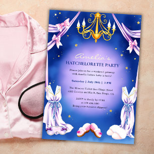 Cozy Spa & Glam Theme Hatchelorette Party Invitation