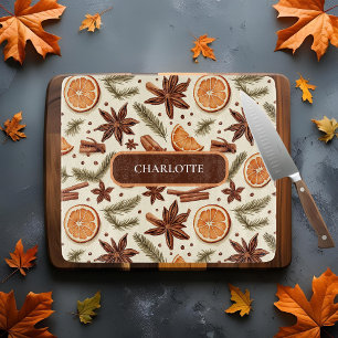 Cozy Spice Design – Custom Name Cutting Board