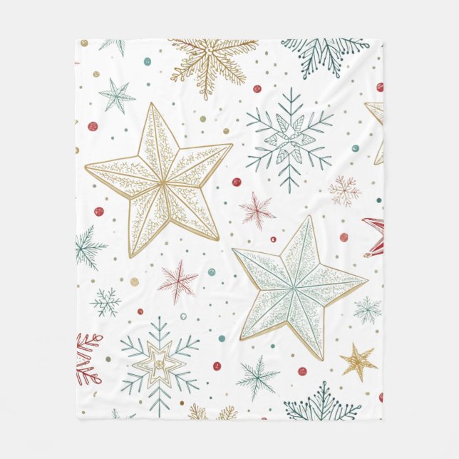 "Cozy Starry Night Fleece Blanket (Front)