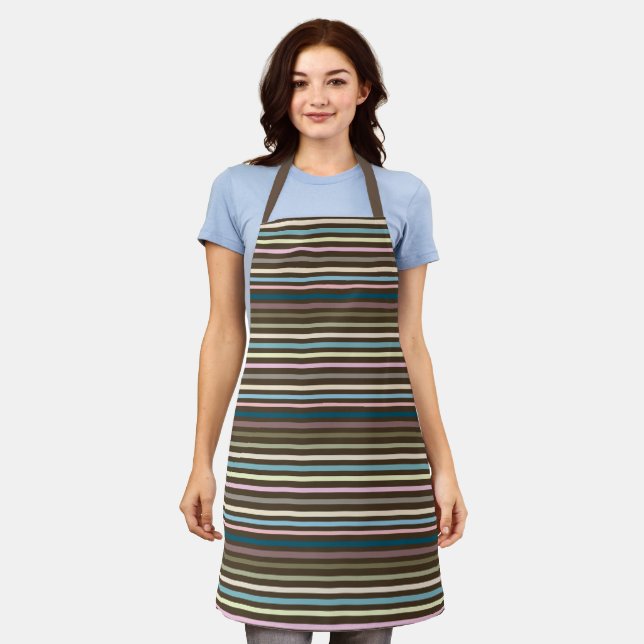 Cozy striped apron (Worn)