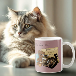 Cozy Tabby Pink Mother's Day Coffee Mug