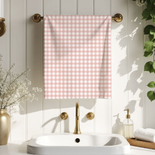 Cozy Tartan Towel Rose Gold Gift for Her Home