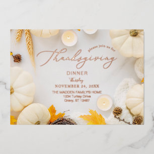 Cozy Thanksgiving Pumpkin Dinner