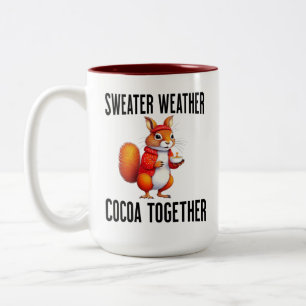 Cozy Thanksgiving Squirrel Coffee Mug