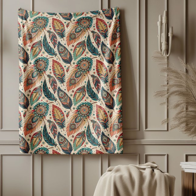 Cozy Tribal Ethnic Blanket Geometric Boho Patterns (Cozy Tribal Ethnic Blanket Geometric Boho Patterns)