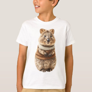Cozy Turtleneck Quokka Kids T-Shirt