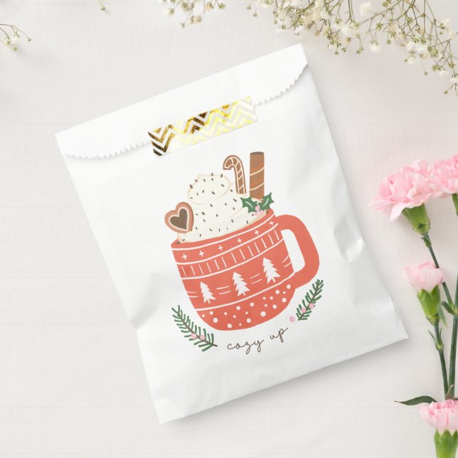 Cozy Up hot chocolate Christmas  Favour Bag (Sealed)