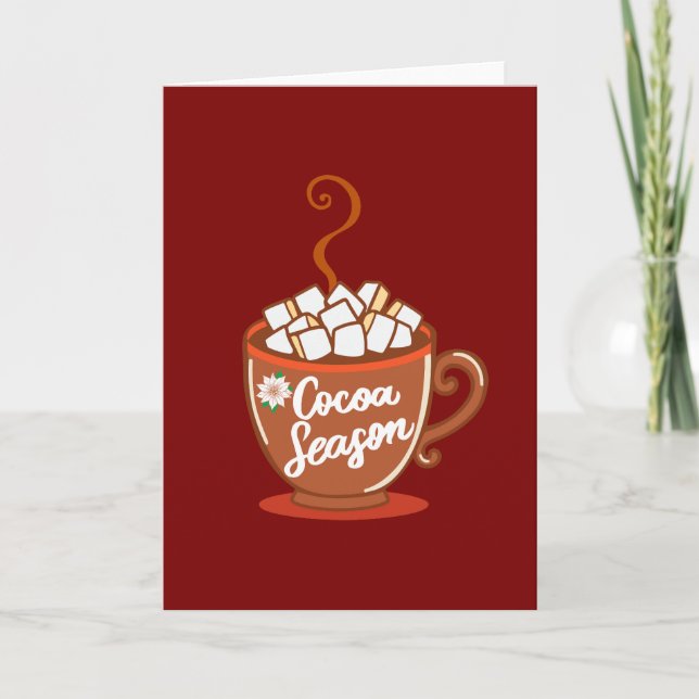 Cozy up with this sweet Cocoa Season design  Card (Front)