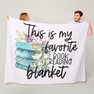 Cozy up with Your Favourite Book Fleece Blanket