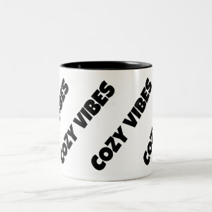 COZY VIBES Two-Tone COFFEE MUG