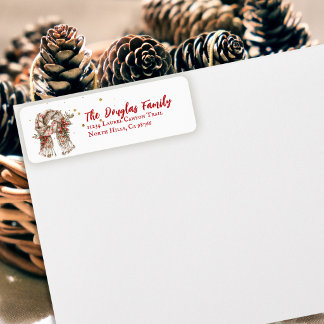 Cozy Vintage Christmas | Cute Scarf Return Address