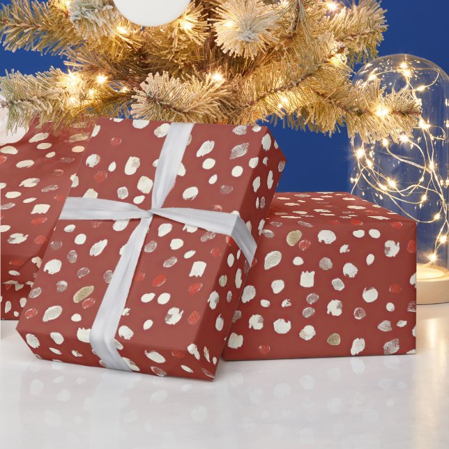 Cozy Vintage Christmas Pattern Wrapping Paper (Holidays)