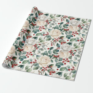 Cozy Vintage Christmas Pattern Wrapping Paper