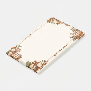 Cozy Vintage Kitchen & Baking Illustration Post-it Notes