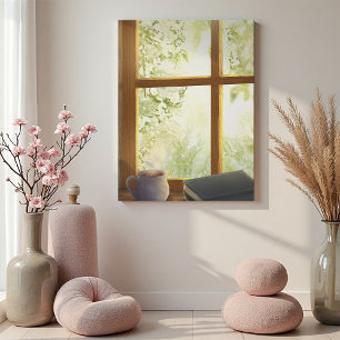 Cozy Vintage Window Canvas Print