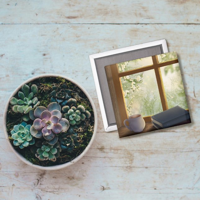 Cozy Vintage Window Magnet (Creator Uploaded)