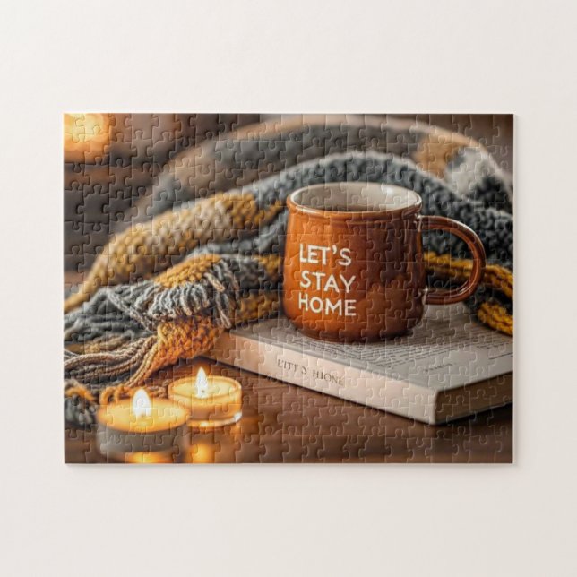 Cozy warm candle lit evening  jigsaw puzzle (Horizontal)