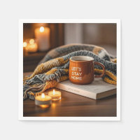 Cozy warm candle lit evening