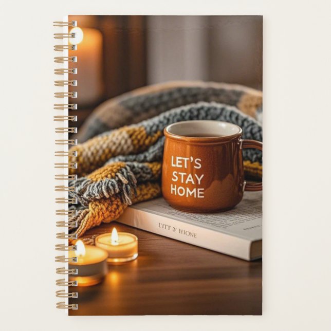 Cozy warm candle lit evening  planner (Front)