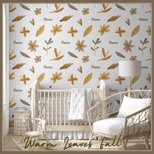 Cozy Warm Floral Nature Autumn Flowers Leaves Fall Wallpaper