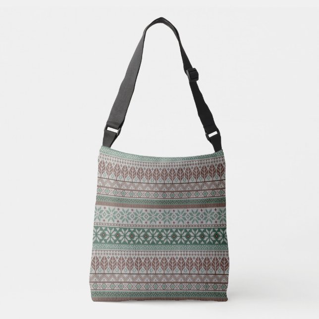 Cozy warm knitting crossbody bag (Front)